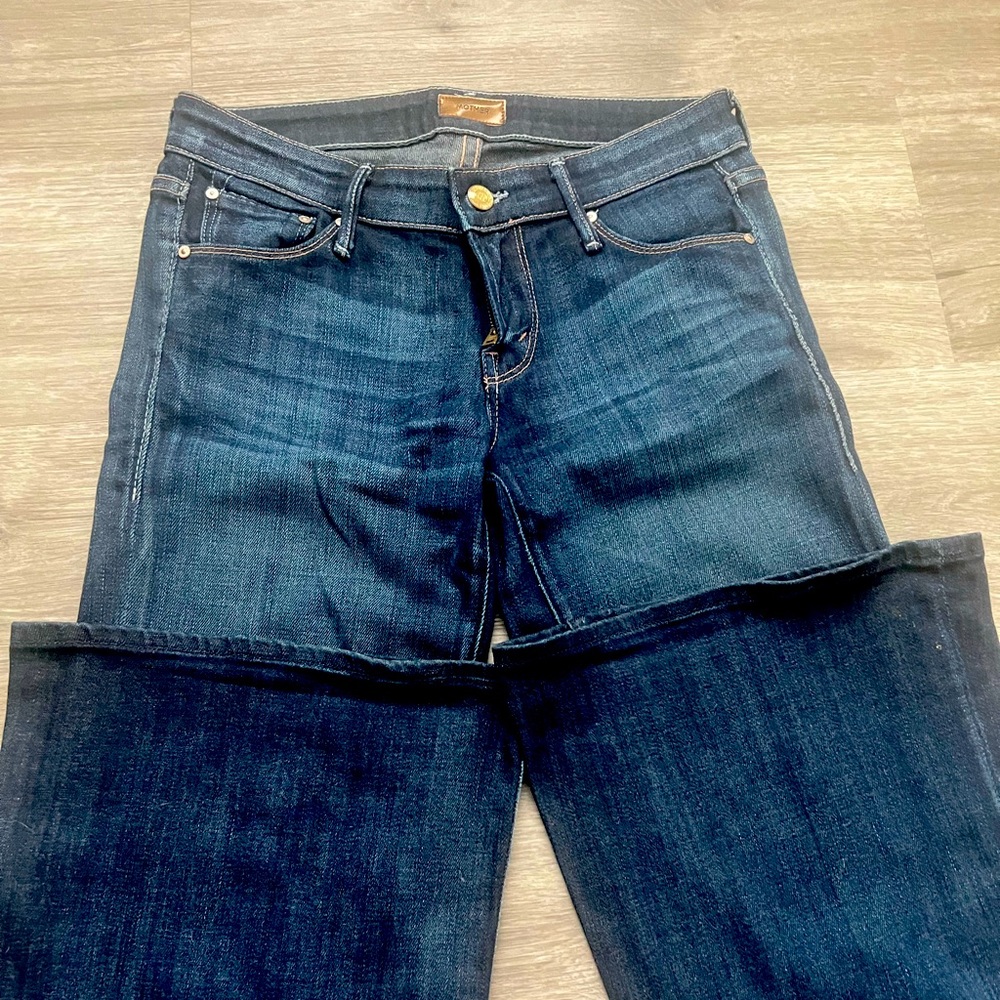MOTHER Denim The Wilder Flare Wide Leg Jeans 25 Love potion Wash